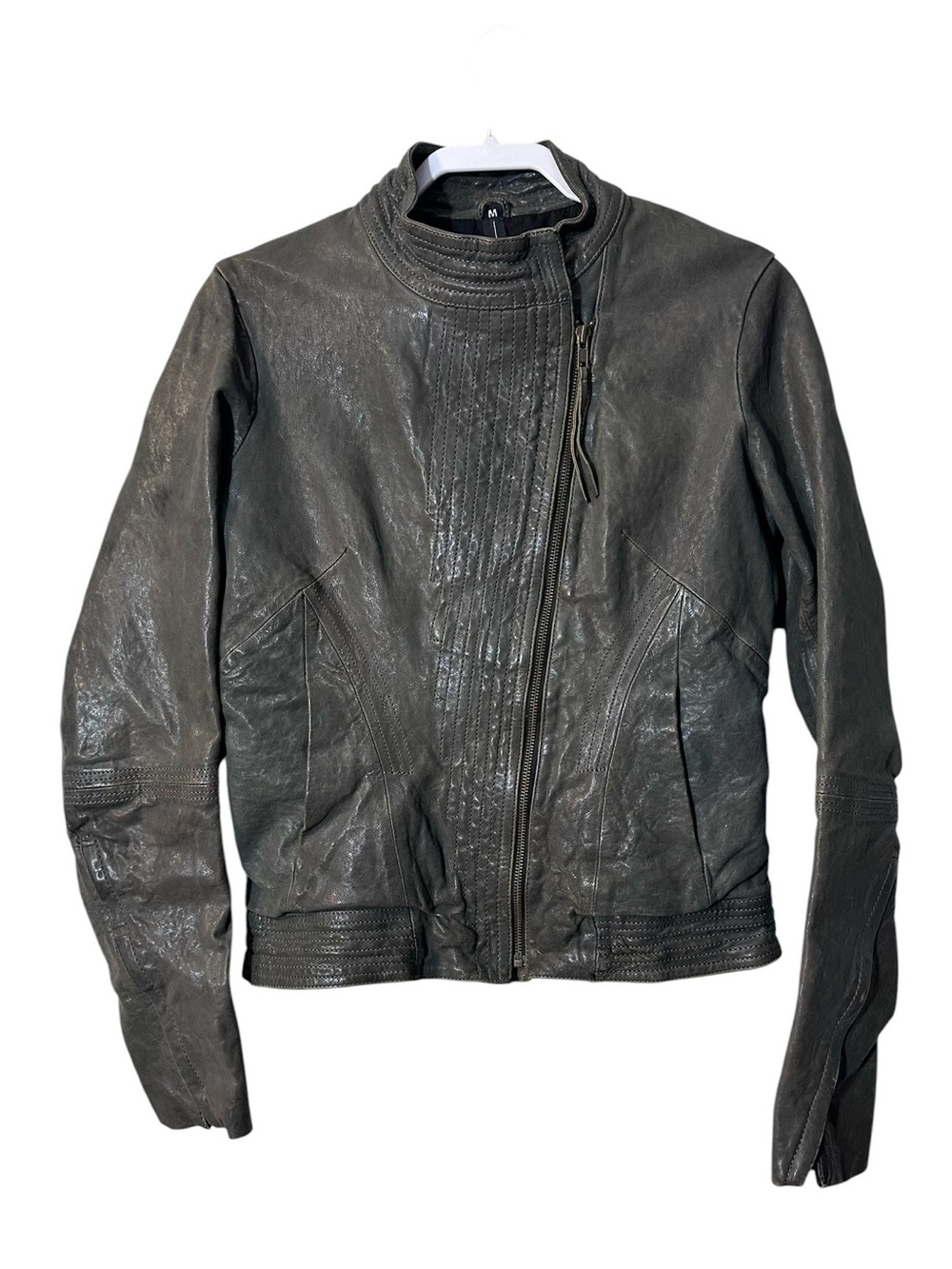 Improvd Moto Distressed Leather Jacket